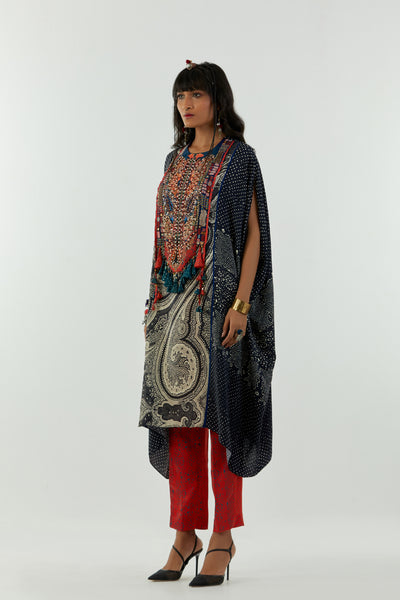 Aseem Kapoor Ritu Kaftan Tunic Set Surmai Mogra indian designer wear online shopping melange singapore
