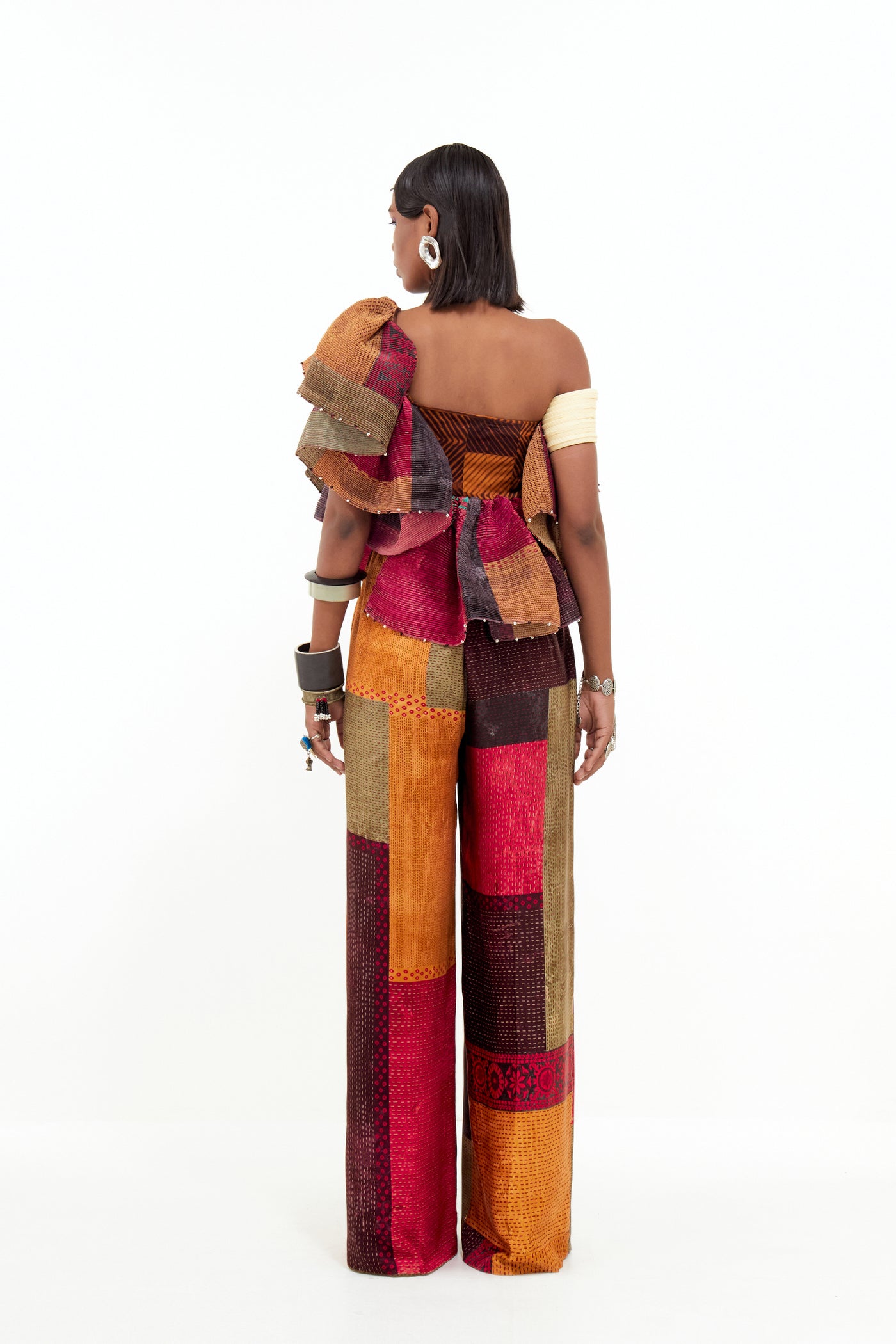 Aseem Kapoor Roxanna Ruffle Top indian designer wear online shopping melange singapore
