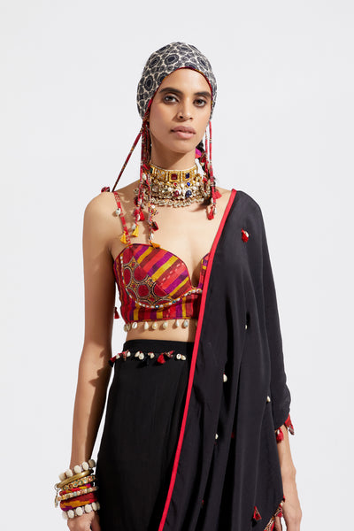 Aseem Kapoor Sadhavi Drape Saree indian designer wear online shopping melange singapore