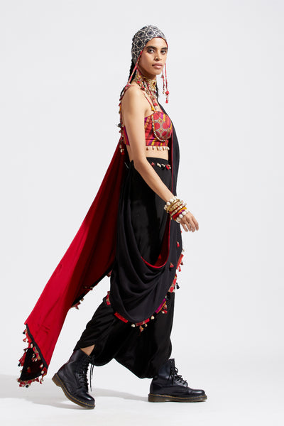 Aseem Kapoor Sadhavi Drape Saree indian designer wear online shopping melange singapore