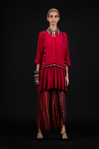 Aseem Kapoor Sandhi Shirt Set indian designer wear online shopping melange singapore