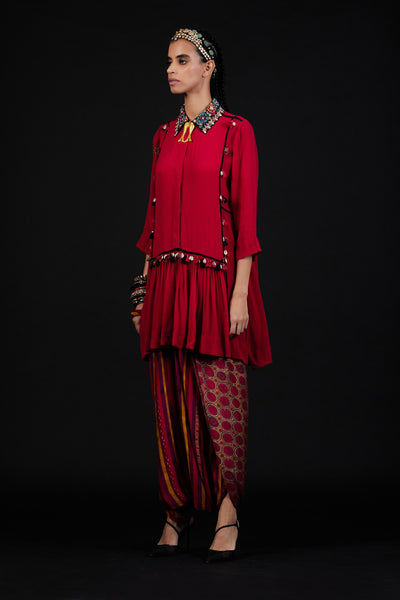 Aseem Kapoor Sandhi Shirt Set indian designer wear online shopping melange singapore