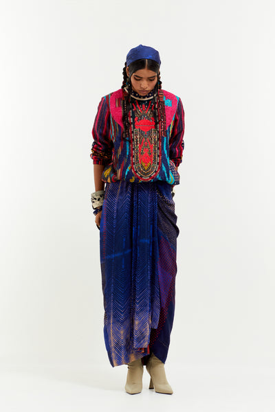 Aseem Kapoor Zahra Multi Sweatshirt indian designer wear online shopping melange singapore