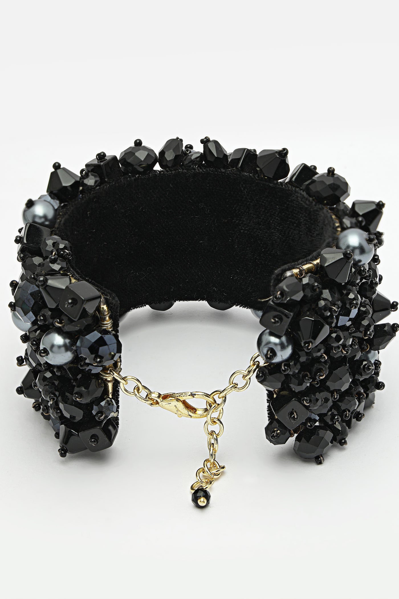 Bijoux Black Velvet Cuff indian designer wear online shopping melange singapore