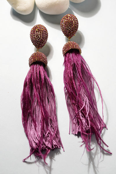 Bijoux Feather Luxe indian designer wear online shopping melange singapore