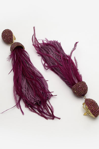 Bijoux Feather Luxe indian designer wear online shopping melange singapore