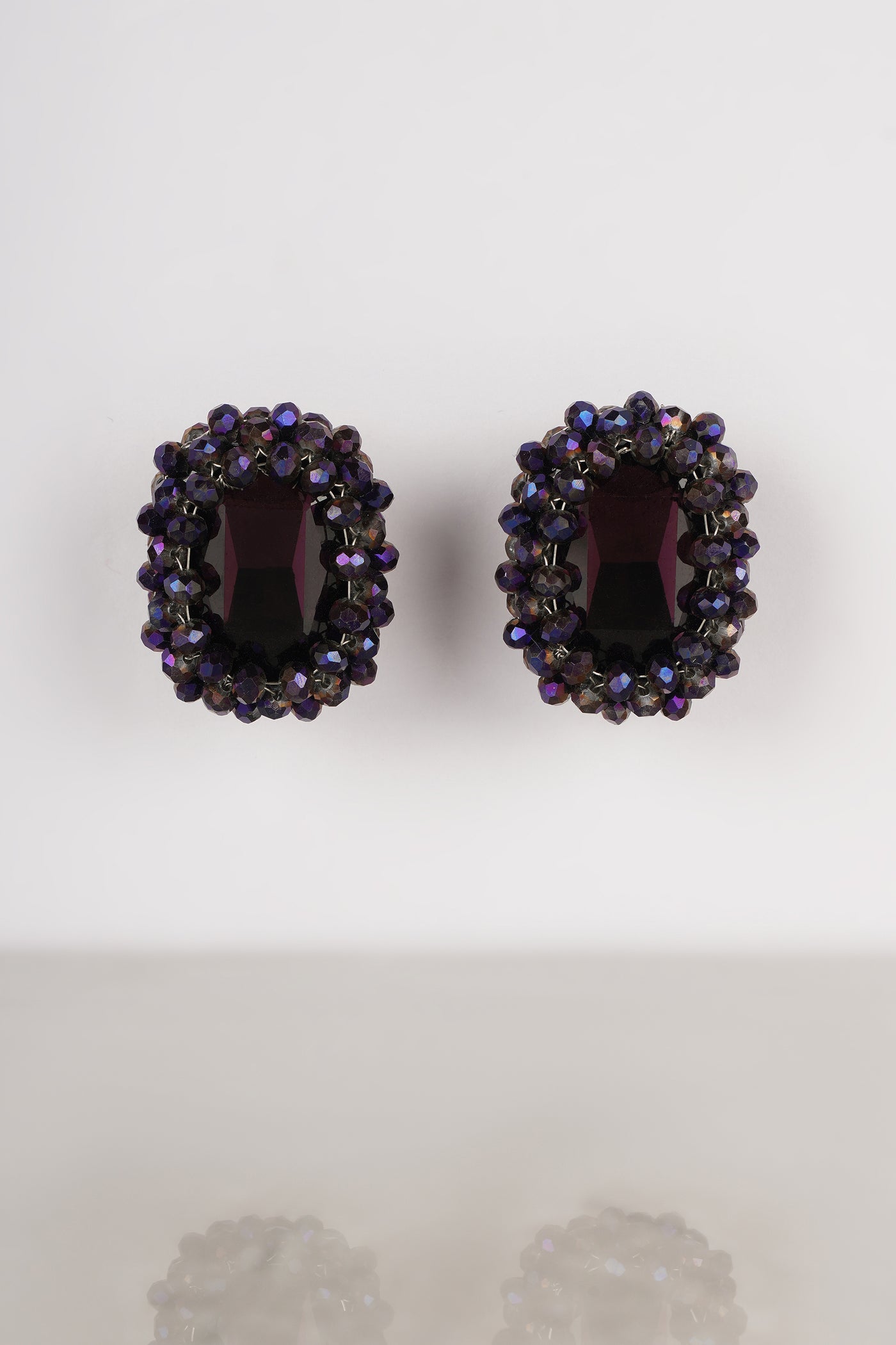 Bijoux Midnight Gemstone Studs indian designer wear online shopping melange singapore