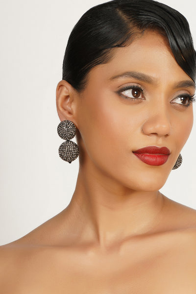 Bijoux Mystic Smoke Crystal Drops indian designer wear online shopping melange singapore