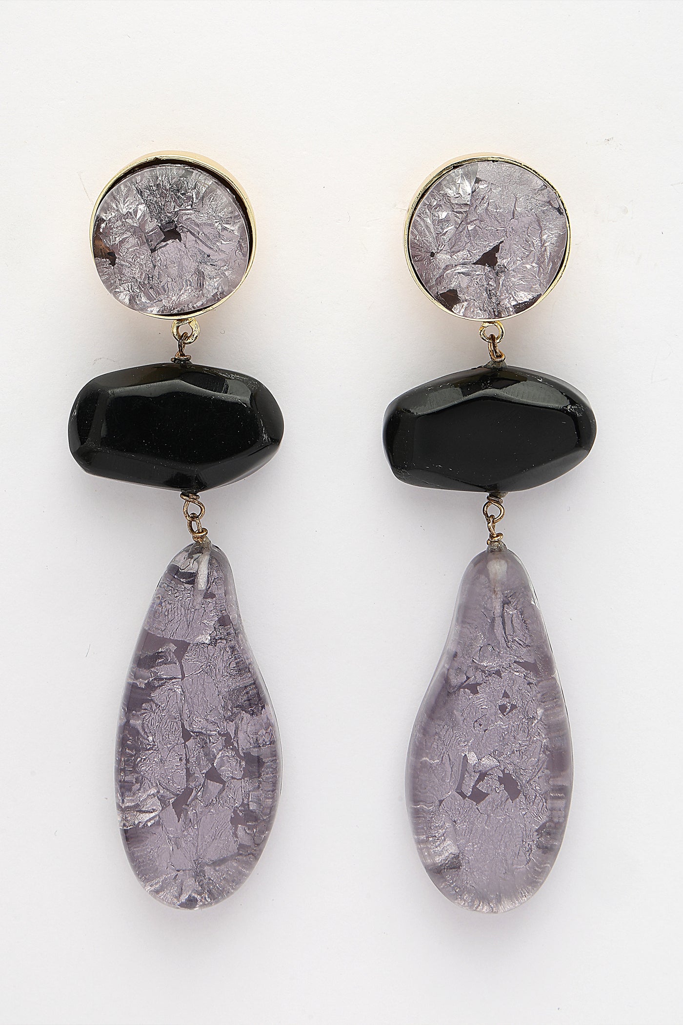 Bijoux Resin Drop Danglers indian designer wear online shopping melange singapore