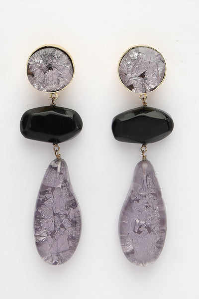Bijoux Resin Drop Danglers indian designer wear online shopping melange singapore