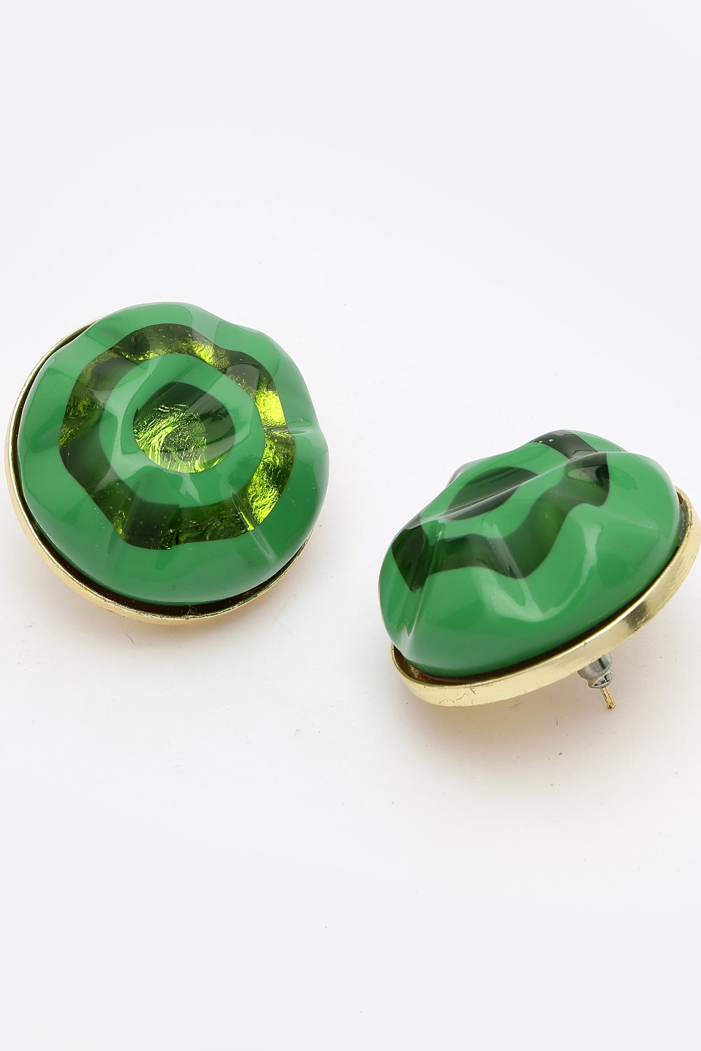 Bijoux Resin Stud Earrings indian designer wear online shopping melange singapore