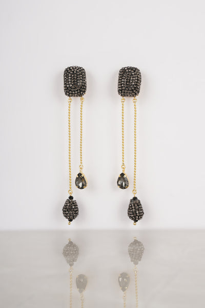 Bijoux Smokey Serenade Teardrops indian designer wear online shopping melange singapore