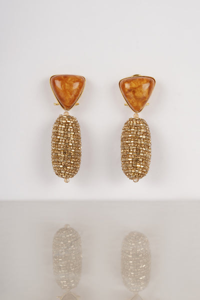 Bijoux Sunset Drop Earrings indian designer wear online shopping melange singapore