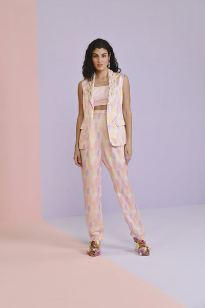 Chamee and Palak Alaina Linen Suit Indian designer wear online shopping melange singapore 