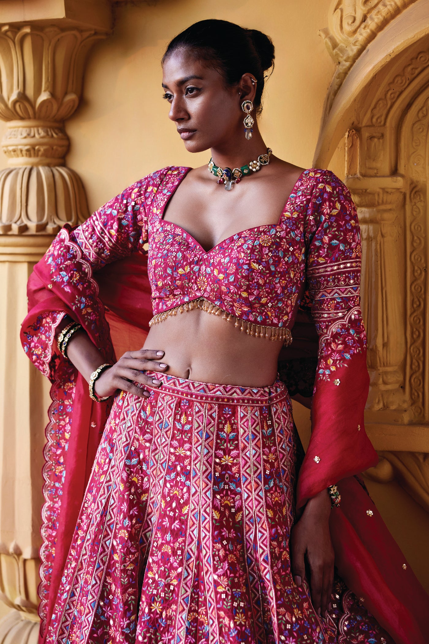 Chamee and Palak Alicia Lehenga indian designer wear online shopping melange singapore