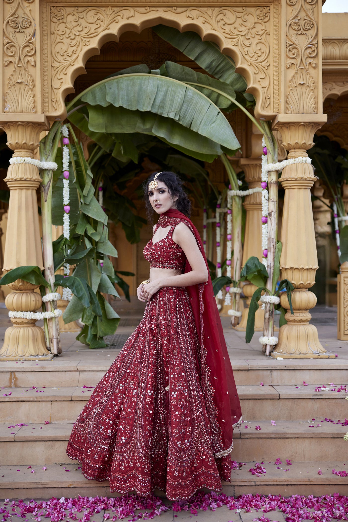 Chamee and Palak Amrita Lehenga indian designer wear online shopping melange singapore