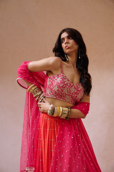 Chamee and Palak Aries Skirt Indian designer wear online shopping melange singapore