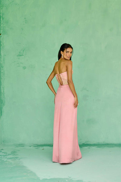 Chamee and Palak Esita Cape Skirt Set indian designer wear online shopping melange singapore 