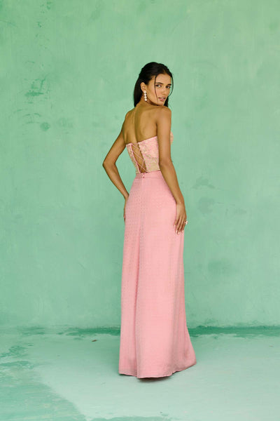 Chamee and Palak Esita Slit Skirt Set indian designer wear online shopping melange singapore 