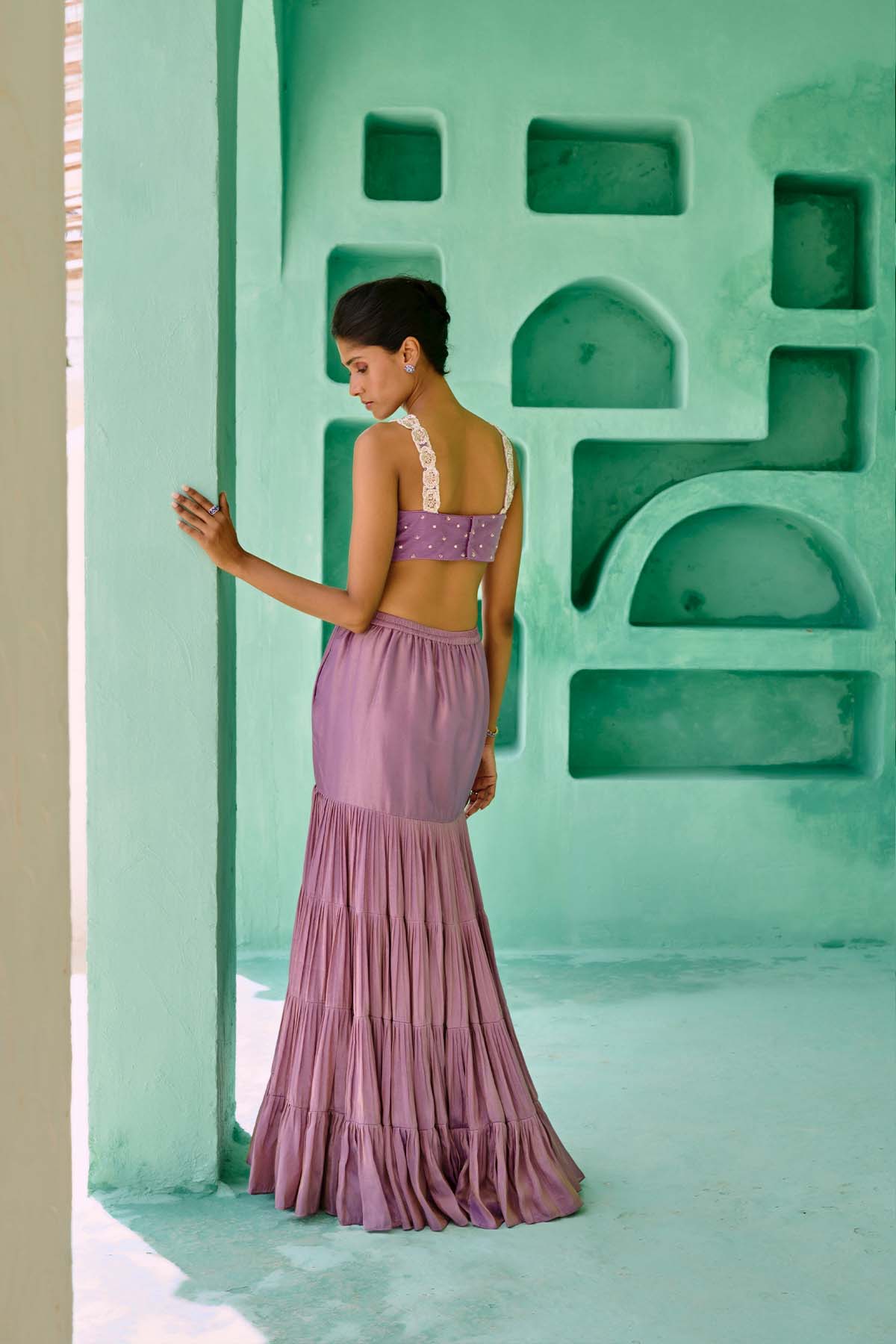 Chamee and Palak Fida Lehenga Set indian designer wear online shopping melange singapore 