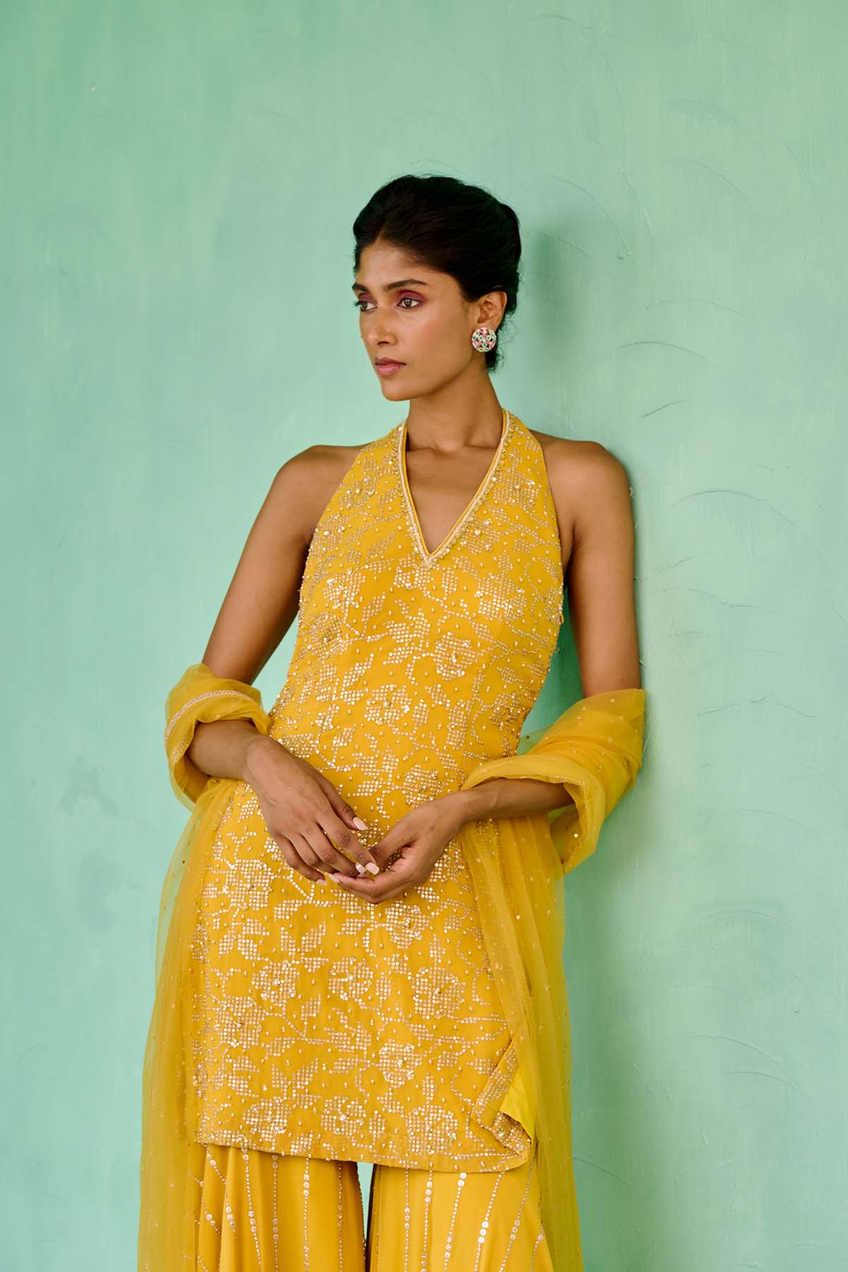 Chamee and Palak Fiza Sharara Set indian designer wear online shopping melange singapore 