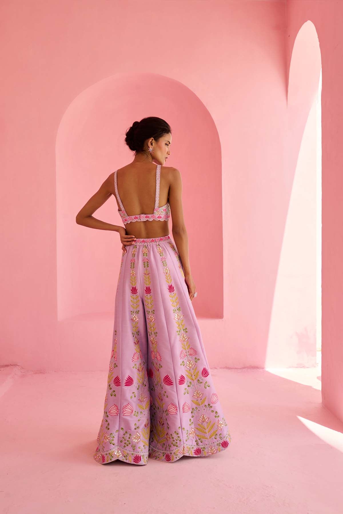 Chamee and Palak Ghazal Flared Pants Set indian designer wear online shopping melange singapore 