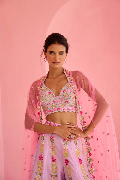 Chamee and Palak Ghazal Flared Pants Set indian designer wear online shopping melange singapore 