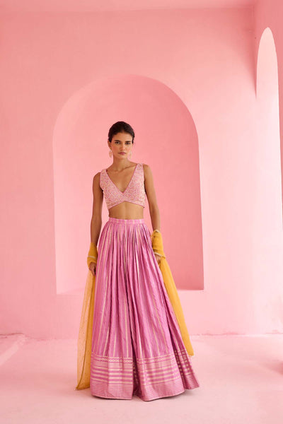 Chamee and Palak Hunar Lehenga Set indian designer wear online shopping melange singapore 
