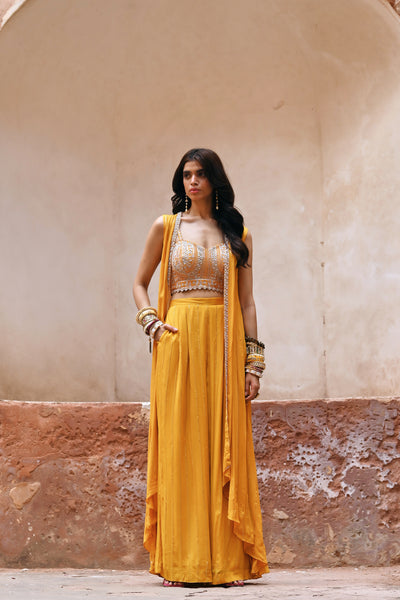 Chamee and Palak Jade Jacket Indian designer wear online shopping melange singapore