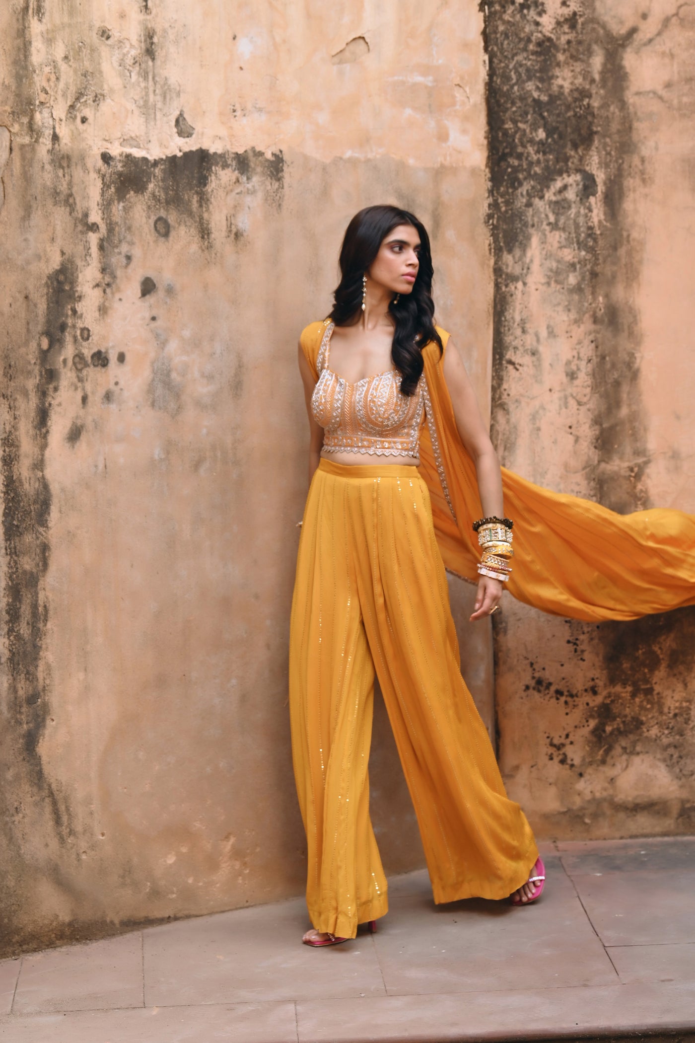 Chamee and Palak Jade Jacket Indian designer wear online shopping melange singapore