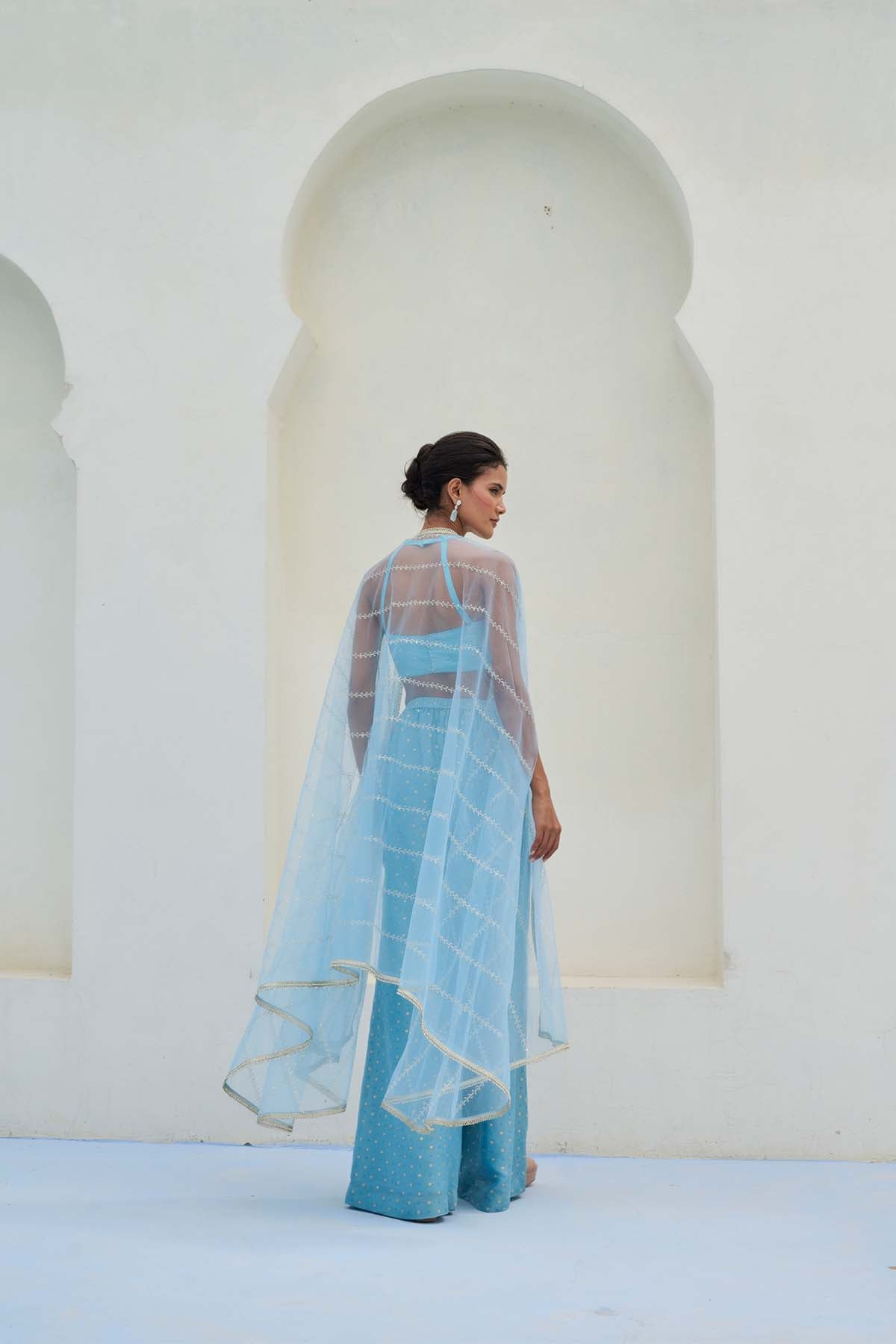 Chamee and Palak Lara Cape Set indian designer wear online shopping melange singapore 