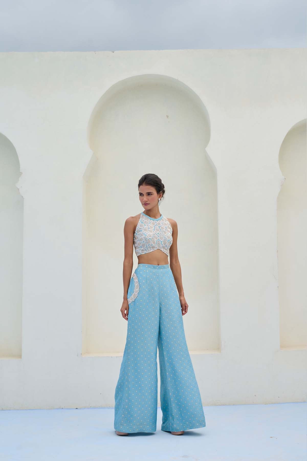 Chamee and Palak Lara Cape Set indian designer wear online shopping melange singapore 