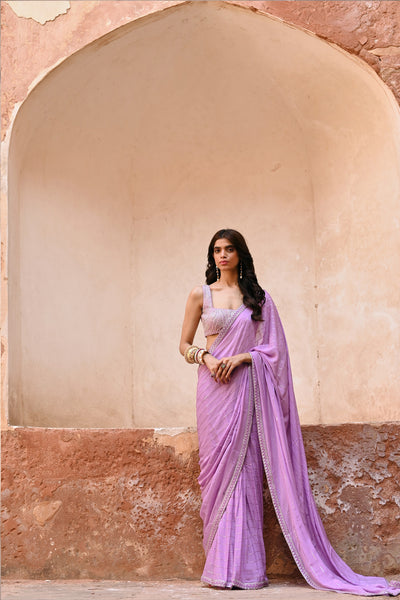 Chamee and Palak Layla Drape Saree Indian designer wear online shopping melange singapore