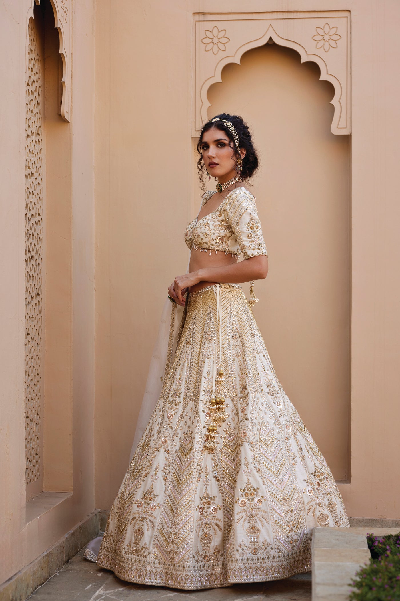 Chamee and Palak Meera Lehenga indian designer wear online shopping melange singapore