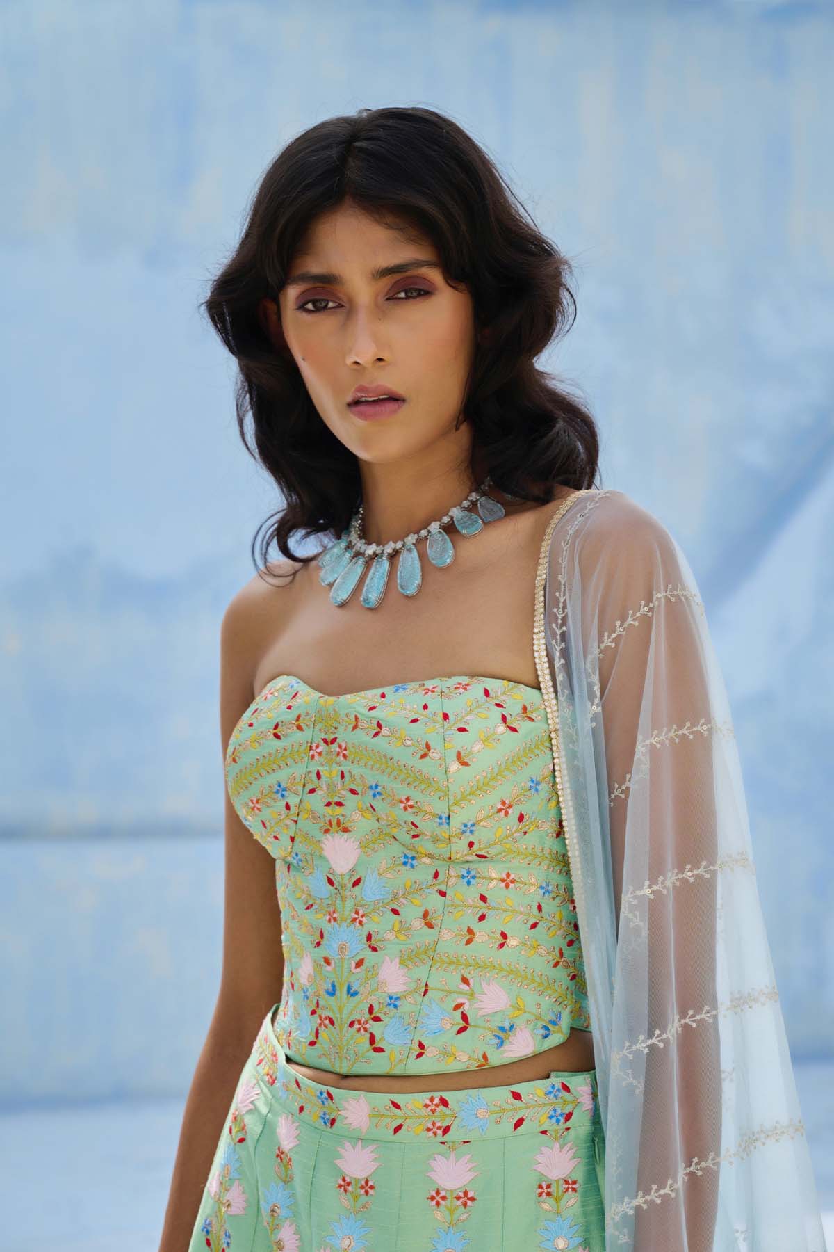 Chamee and Palak Meher Flared Pants indian designer wear online shopping melange singapore 