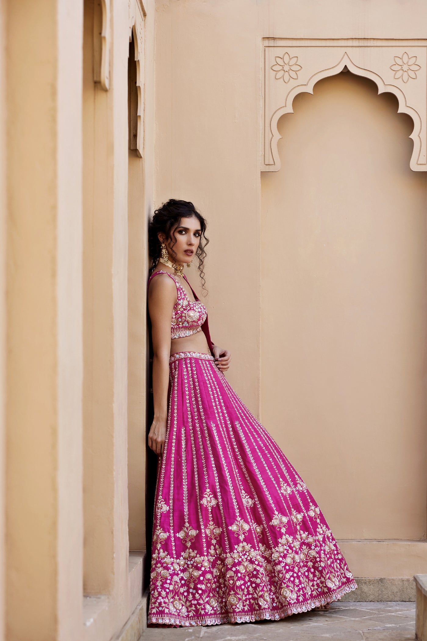 Chamee and Palak Nayantara Lehenga indian designer wear online shopping melange singapore