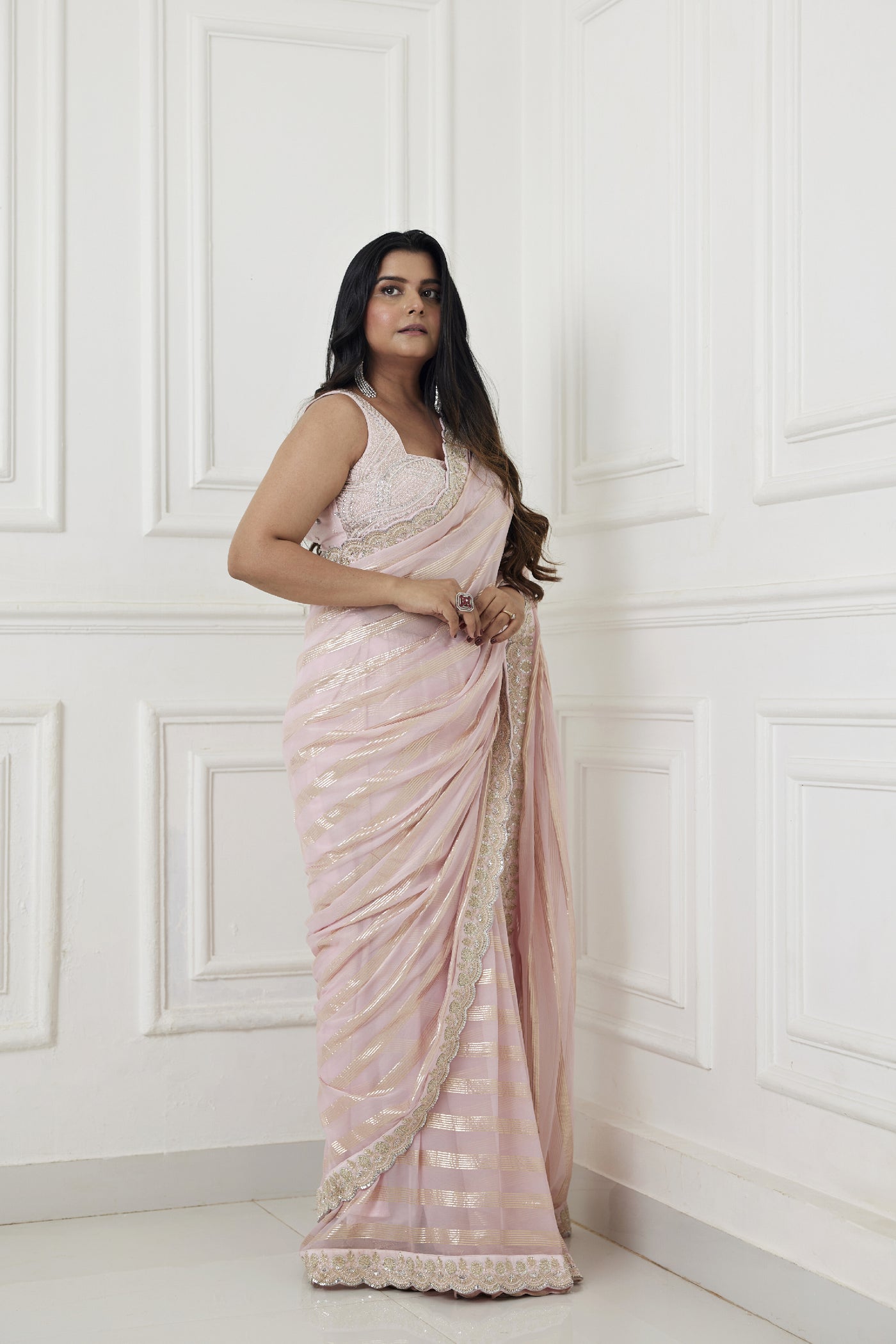 Chamee and Palak Radhika Saree indian designer wear online shopping melange singapore