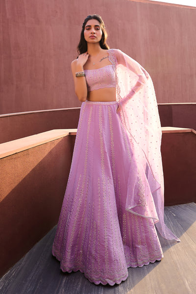 Chamee and Palak Riya Lehenga Set indian designer wear online shopping melange singapore