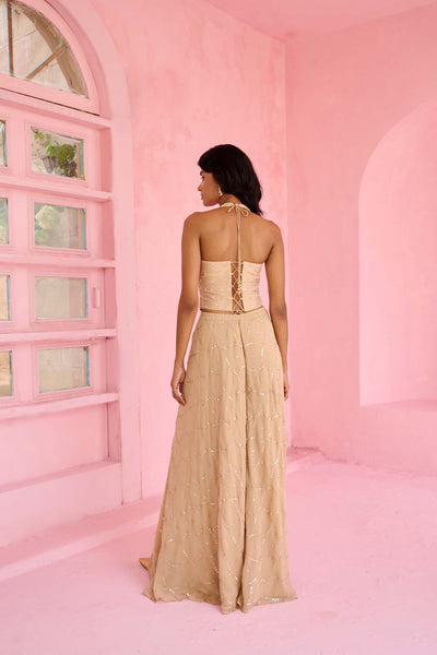 Chamee and Palak Riz Flared Pants Set indian designer wear online shopping melange singapore 