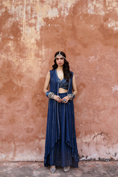 Chamee and Palak Savli Jacket Set Indian designer wear online shopping melange singapore