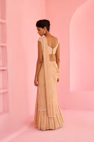 Chamee and Palak Suhana Pre-drape Saree indian designer wear online shopping melange singapore 