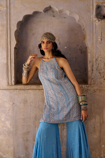 Chamee and Palak Tamara  Pallazo Indian designer wear online shopping melange singapore