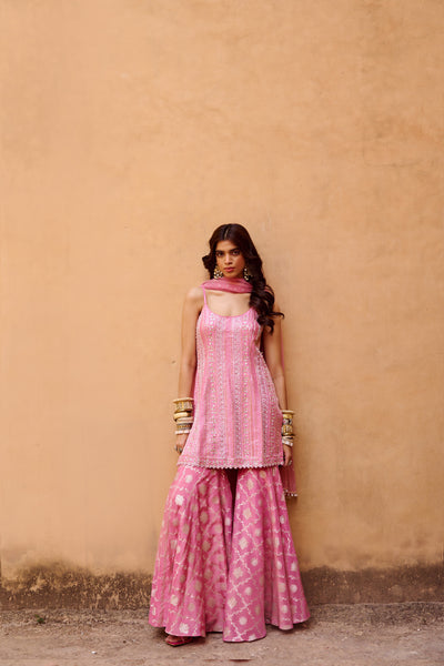 Chamee and Palak Thea Pallazo Indian designer wear online shopping melange singapore