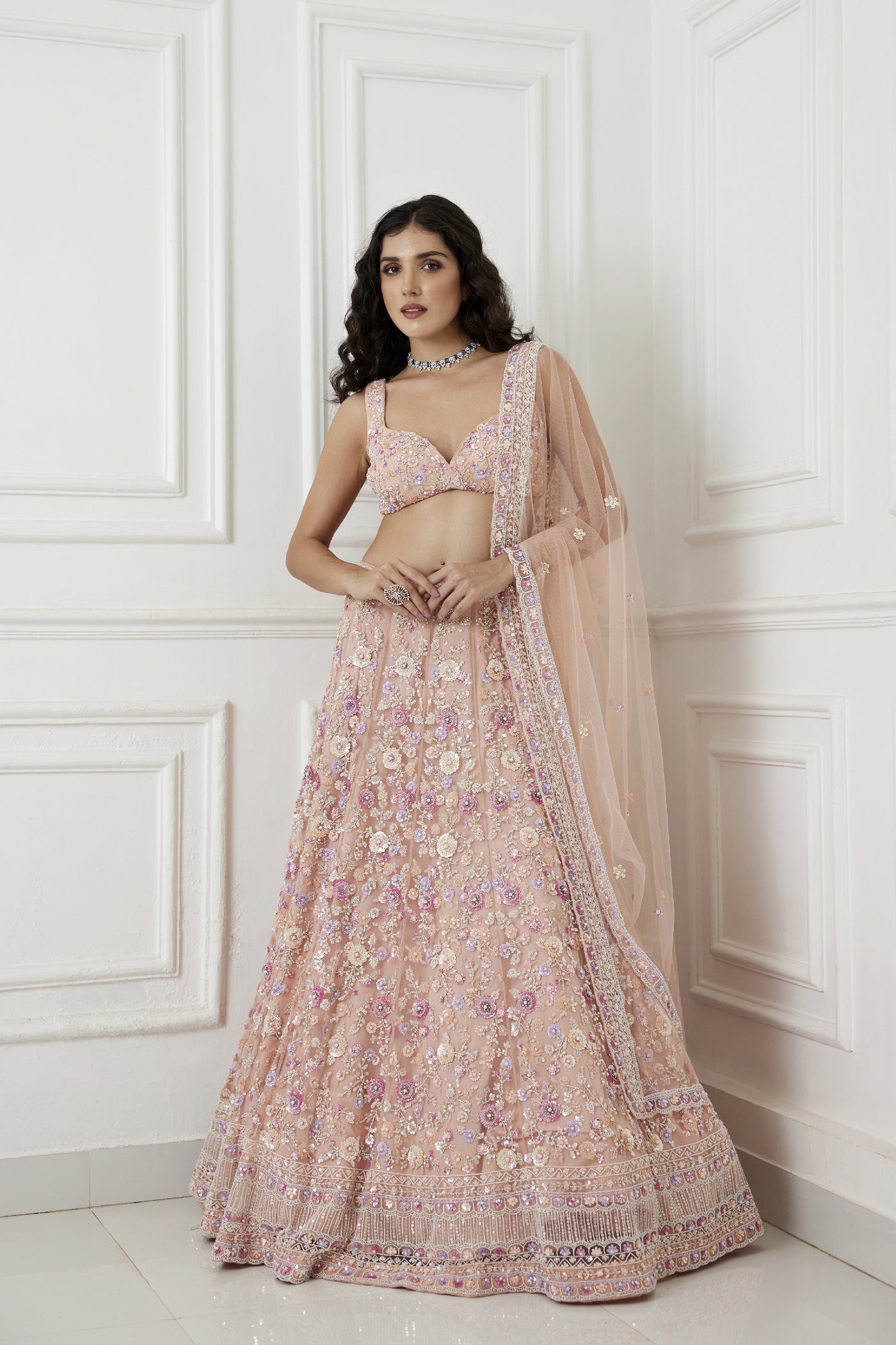 Chamee and Palak Tishani Lehenga indian designer wear online shopping melange singapore