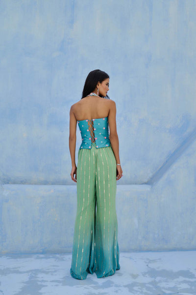 Chamee and Palak Zeenat Flared Pants Set indian designer wear online shopping melange singapore 