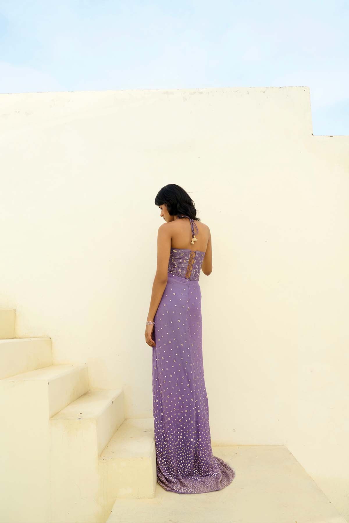 Chamee and Palak Zia Slit Skirt Setr indian designer wear online shopping melange singapore 