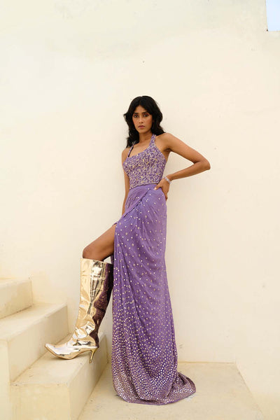Chamee and Palak Zia Slit Skirt Setr indian designer wear online shopping melange singapore 