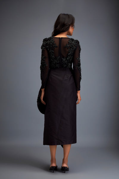 Deepika Arora Asymmetrical Skirt Set Indian designer wear online shopping melange singapore