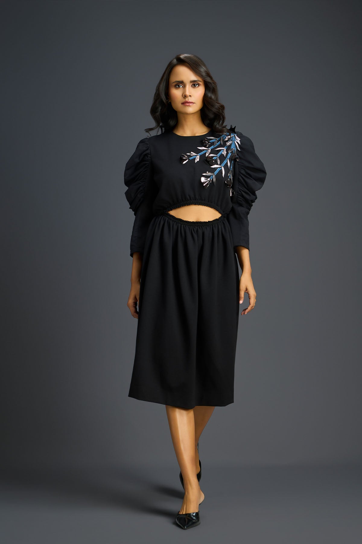 Deepika Arora Black Dress Indian designer wear online shopping melange singapore 