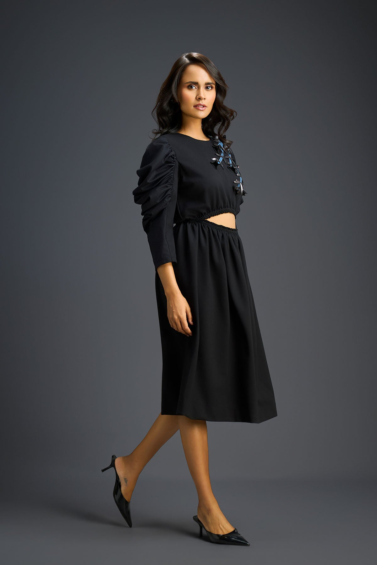 Deepika Arora Black Dress Indian designer wear online shopping melange singapore 